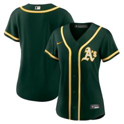 Alternative view of Oakland Athletics Blank A's Green Alternate Jersey - All Stitched