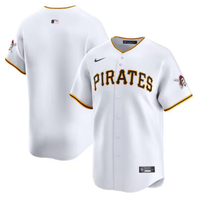 Pittsburgh Pirates Blank White Home Limited Jersey - All Stitched