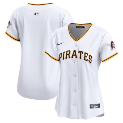 Alternative view of Pittsburgh Pirates Blank White Home Limited Jersey - All Stitched