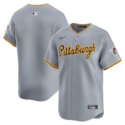 Pittsburgh Pirates Blank Grey Away Limited Jersey - All Stitched