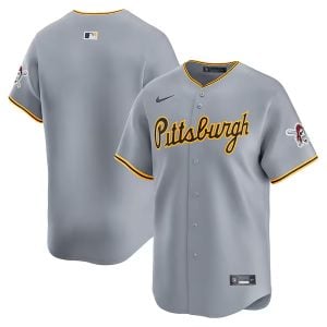 Pittsburgh Pirates Blank Grey Away Limited Jersey - All Stitched