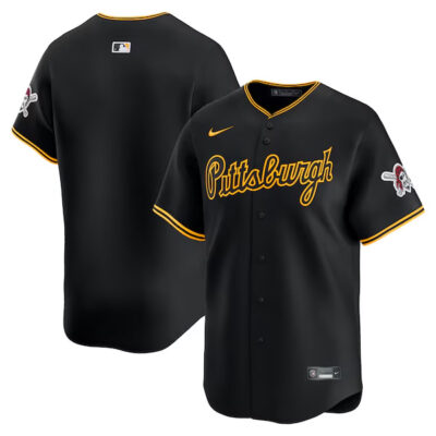 Pittsburgh Pirates Blank Black Alternate Limited Jersey - All Stitched