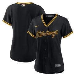 Alternative view of Pittsburgh Pirates Blank Black Alternate Limited Jersey - All Stitched