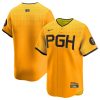 Pittsburgh Pirates Blank Gold City Connect Limited Jersey - All Stitched