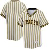 Pittsburgh Pirates Blank Pinstripe Throwback Jersey - All Stitched