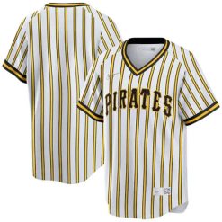 Pittsburgh Pirates Blank Pinstripe Throwback Jersey - All Stitched
