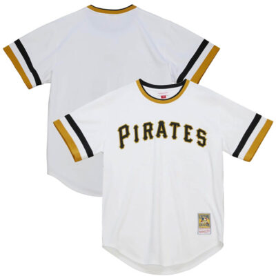 Pittsburgh Pirates Blank White 1971 Throwback Jersey - All Stitched