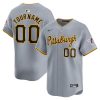 Custom Pittsburgh Pirates Grey Away Limited Jersey - All Stitched