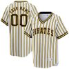 Custom Pittsburgh Pirates Pinstripe Throwback Jersey - All Stitched