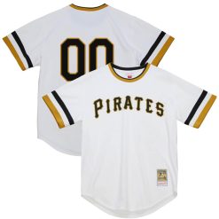 Custom Pittsburgh Pirates White 1971 Throwback Jersey - All Stitched