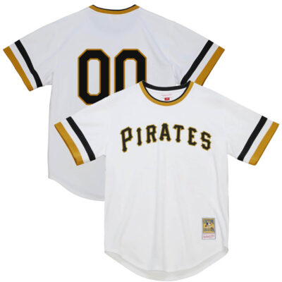 Custom Pittsburgh Pirates White 1971 Throwback Jersey - All Stitched