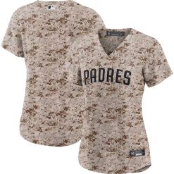 Alternative view of San Diego Padres Blank USMC Camo Jersey - All Stitched