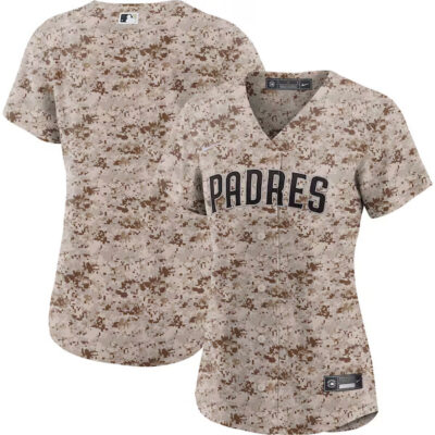 Alternative view of San Diego Padres Blank USMC Camo Jersey - All Stitched