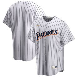 San Diego Padres Blank Pinstripe 1998 Cooperstown Throwback Jersey - All Stitched