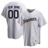Custom San Diego Padres Pinstripe 1998 Cooperstown Throwback Jersey - All Stitched