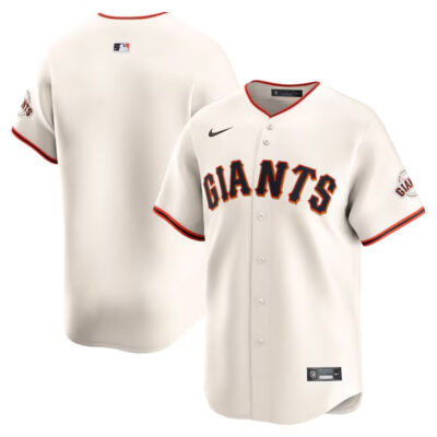 San Francisco Giants Blank Cream Home Limited Jersey - All Stitched