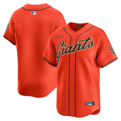 San Francisco Giants Blank Orange Alternate Limited Jersey - All Stitched