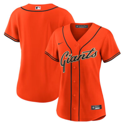 Alternative view of San Francisco Giants Blank Orange Alternate Limited Jersey - All Stitched