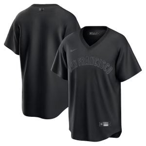 San Francisco Giants Blank Triple Black Jersey - All Stitched