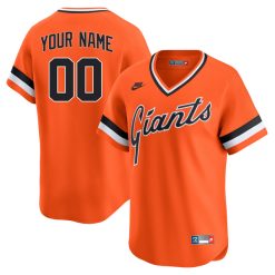 Custom San Francisco Giants Orange 1983-1993 Throwback Jersey - All Stitched