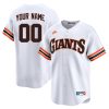Custom San Francisco Giants White Throwback Jersey - All Stitched