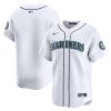 Seattle Mariners Blank White Home Limited Jersey - All Stitched