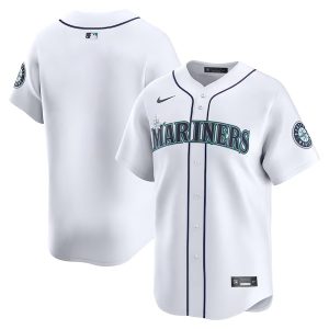 Seattle Mariners Blank White Home Limited Jersey - All Stitched