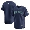 Seattle Mariners Blank Navy Road Limited Jersey - All Stitched