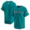 Seattle Mariners Blank Aqua Alternate Limited Jersey - All Stitched