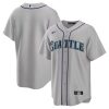 Seattle Mariners Blank Grey Alternate Jersey - All Stitched