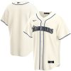 Seattle Mariners Blank Cream Alternate Jersey - All Stitched