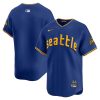 Seattle Mariners Blank Royal Blue City Connect Limited Jersey - All Stitched