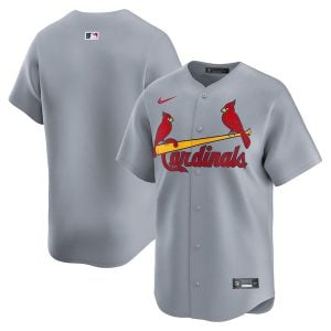 St. Louis Cardinals Blank Grey Away Limited Jersey - All Stitched