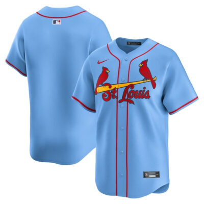St. Louis Cardinals Blank Light Blue Alternate Limited Jersey - All Stitched