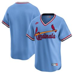 St. Louis Cardinals Blank Light Blue Cooperstown Throwback Jersey - All Stitched