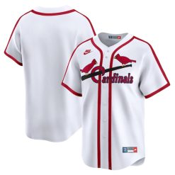 St. Louis Cardinals Blank White Cooperstown Throwback Jersey - All Stitched