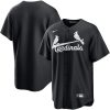 St. Louis Cardinals Blank Black White Jersey - All Stitched