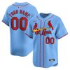 Custom St. Louis Cardinals Light Blue Alternate Limited Jersey - All Stitched