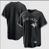 Toronto Blue Jays Blank Black White Jersey - All Stitched