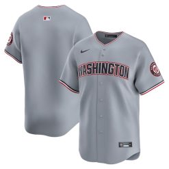Washington Nationals Blank Grey Road Limited Jersey - All Stitched