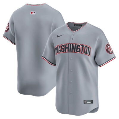 Washington Nationals Blank Grey Road Limited Jersey - All Stitched