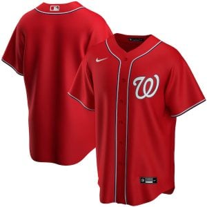 Washington Nationals Blank Red Alternate Jersey - All Stitched