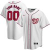 Custom Washington Nationals White Alternate Jersey - All Stitched