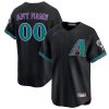 Custom Arizona Diamondbacks Black Throwback Jersey - All Stitched