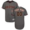 Custom Arizona Diamondbacks Grey Road Jersey - All Stitched