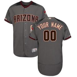 Custom Arizona Diamondbacks Grey Road Jersey - All Stitched
