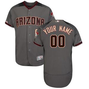 Custom Arizona Diamondbacks Grey Road Jersey - All Stitched