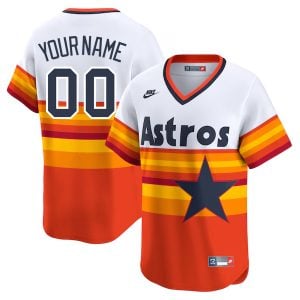 Custom Houston Astros 1994 Rainbow Throwback Jersey - All Stitched
