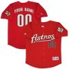 Custom Houston Astros 2012 Red Alternate Jersey - All Stitched