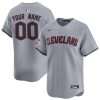 Custom Cleveland Guardians Grey Away Limited Jersey - All Stitched